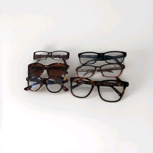 Lot of 6 Designer Eyeglass Frames J Crew Kenneth Cole Foster Grant KITS Mixed